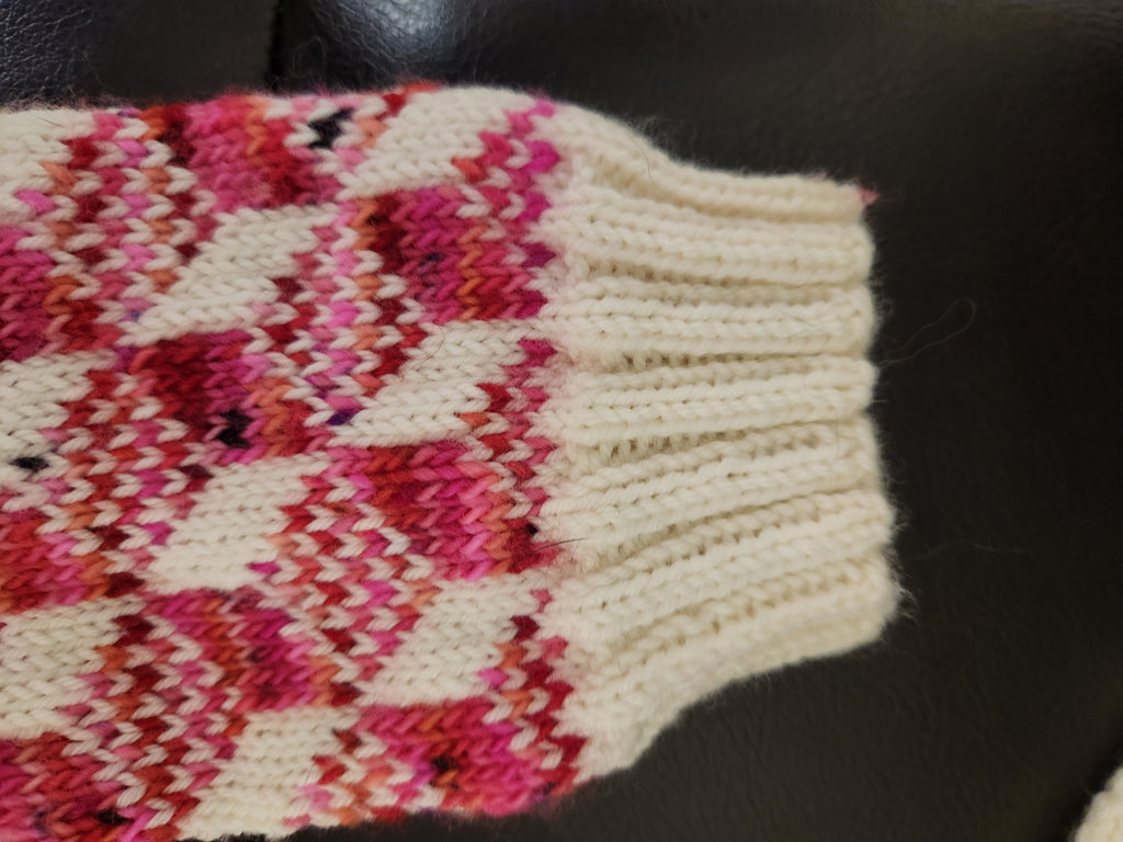 DIGITAL ITEM: Prism Optical Illusion Socks Knitting Pattern Two-Color Colorwork (PDF Download)