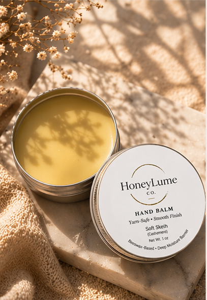 Knitter's Hand Balm | Beeswax Yarn Safe Moisturizer for Dry Hands