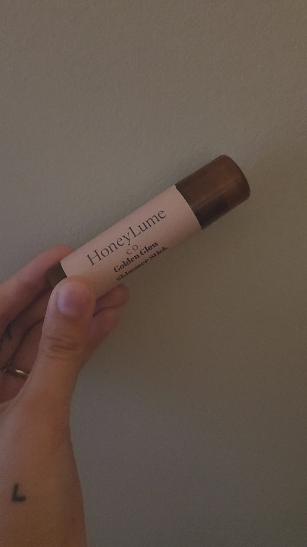 Golden Glow Shimmer Balm | Shea Butter Body Highlighter | Natural Shimmer Stick | Handmade Glow Stick
