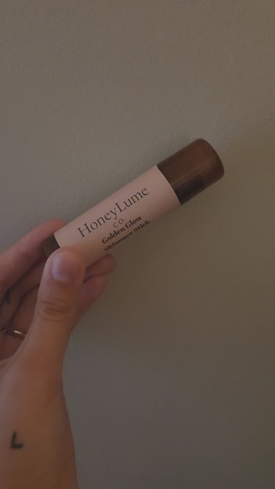 Golden Glow Shimmer Balm | Shea Butter Body Highlighter | Natural Shimmer Stick | Handmade Glow Stick